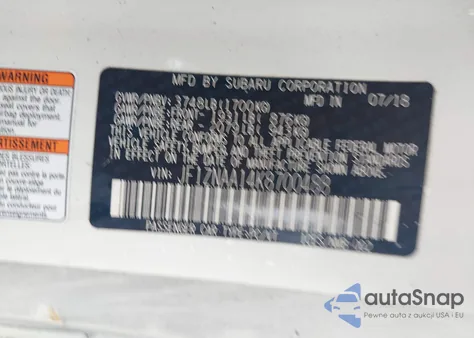 2019 Toyota 86 z USA, uszkodzony, nr VIN JF1ZNAA14K8700488